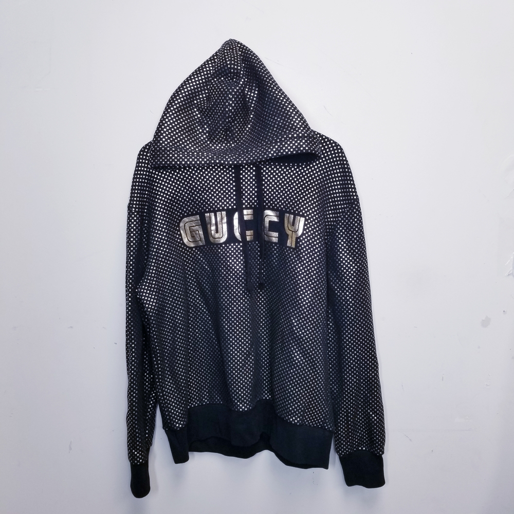 Gucci Black and Gold Polka Dot Hoodie